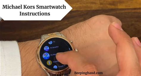 michael kors watch instructions|michael kors access smartwatch manual.